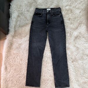 Agolde Black High-Waisted Jeans 25 waist
